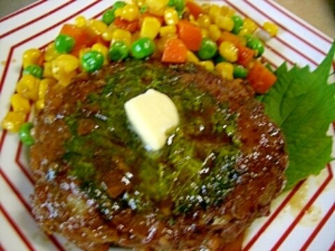 爽やか☆青ジソ照り焼きハンバーグ